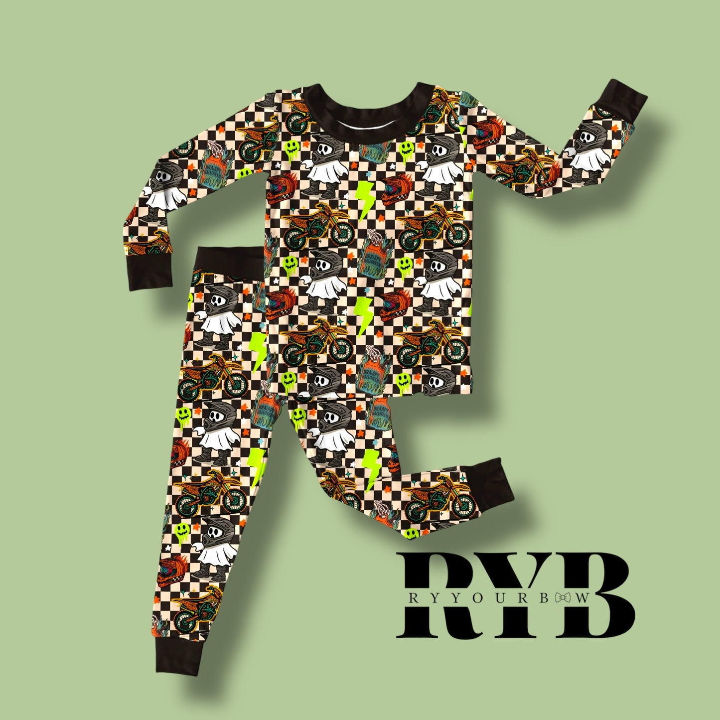 Moto Halloween Short Sleeve + Pant Set RTS