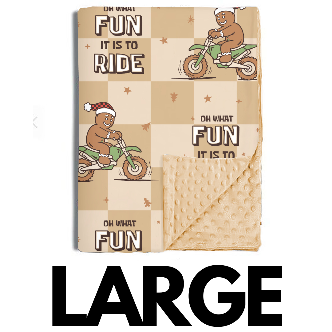 Oh What Fun It Is To Ride Blankets / PREORDER shipping Oct 26 - Nov 9