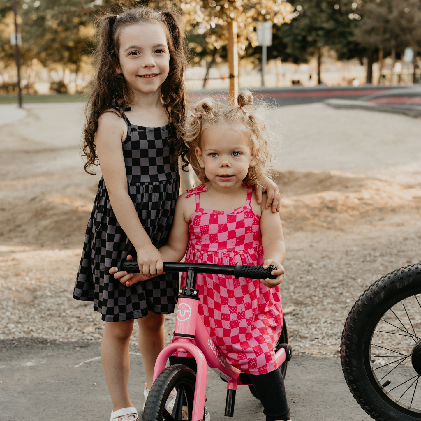 Speedy Pink Checker Dress
