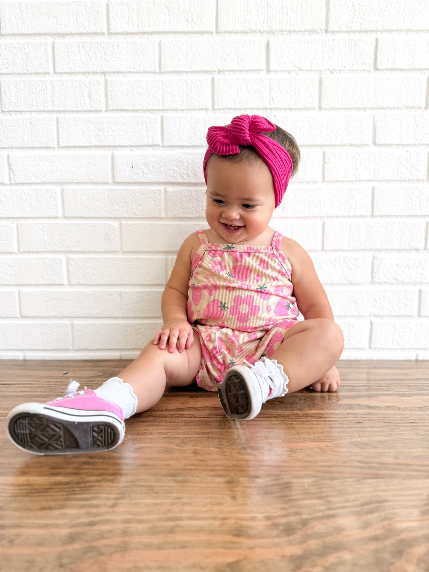 Strawberry summer- Ribbed bamboo set