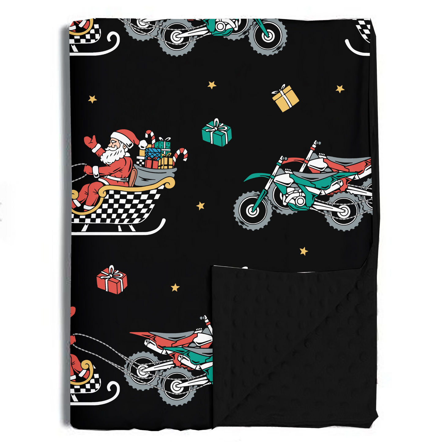 Santas Speedy Sleigh Blankets / PREORDER shipping Oct 26 - Nov 9