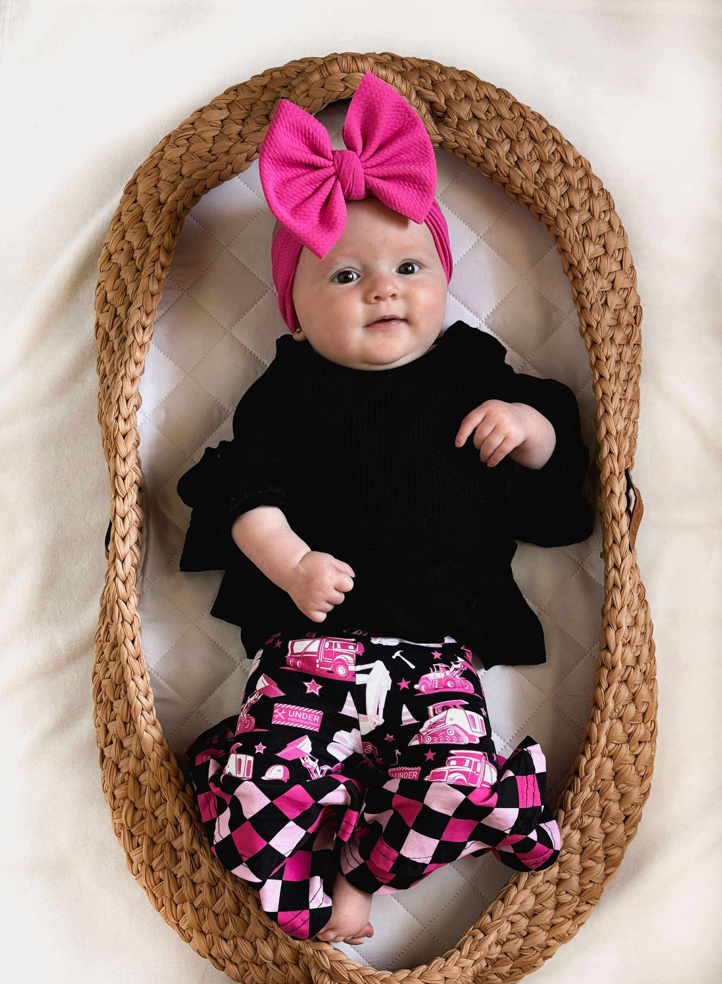 Back in Black ruffle top