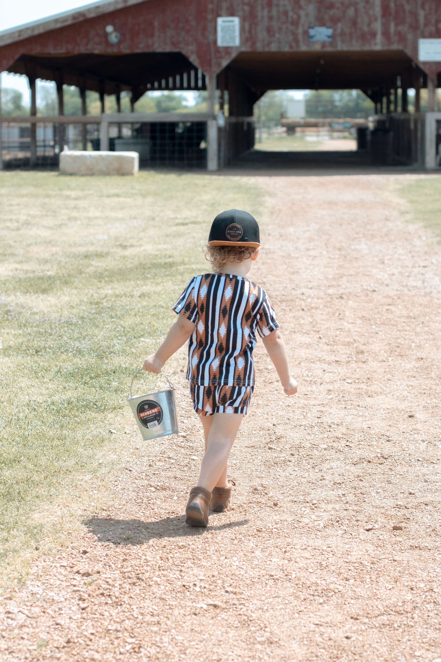 Brown Aztec Short Set
