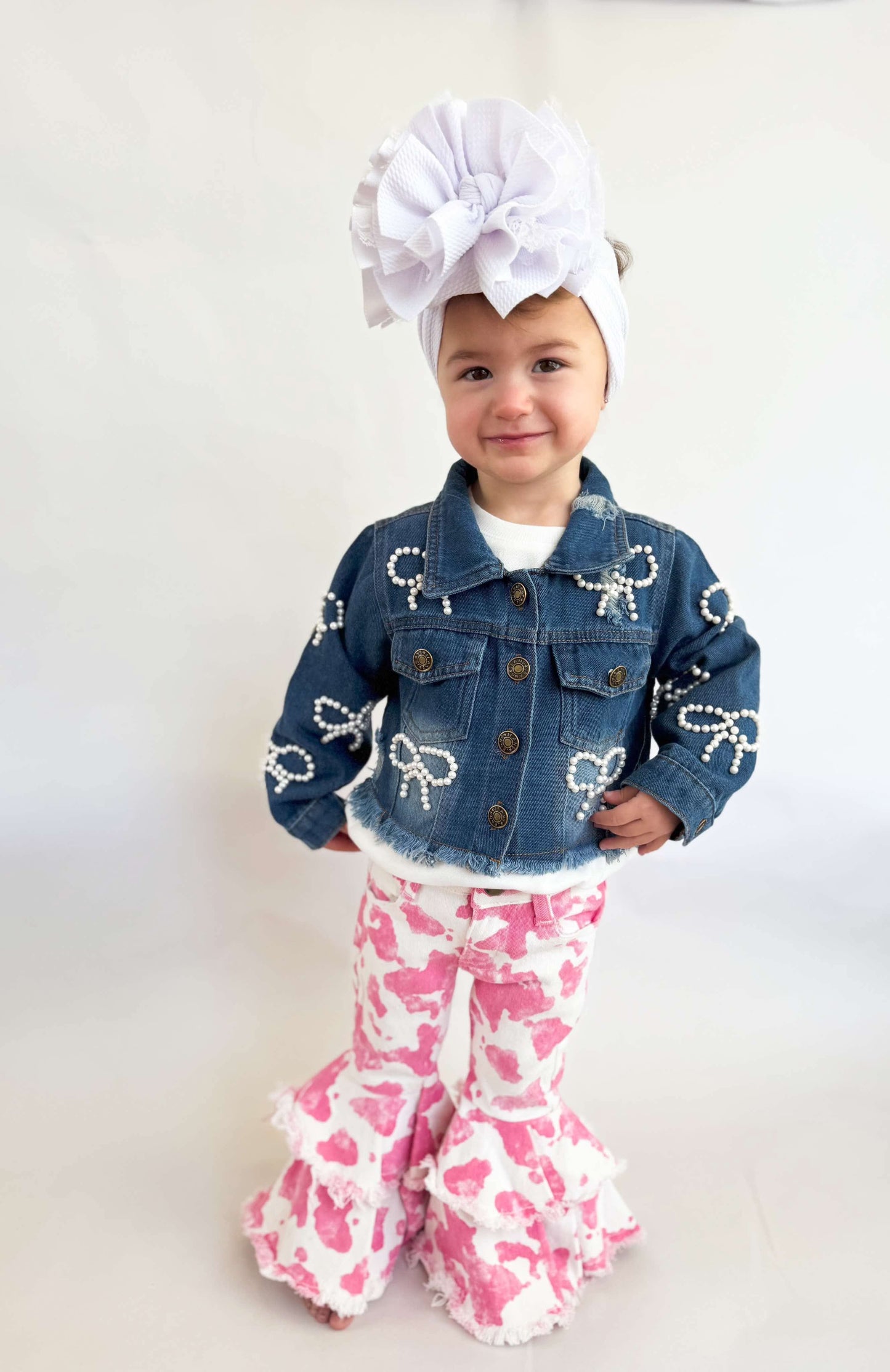 Pink Cow Print Rodeo Queen Jeans