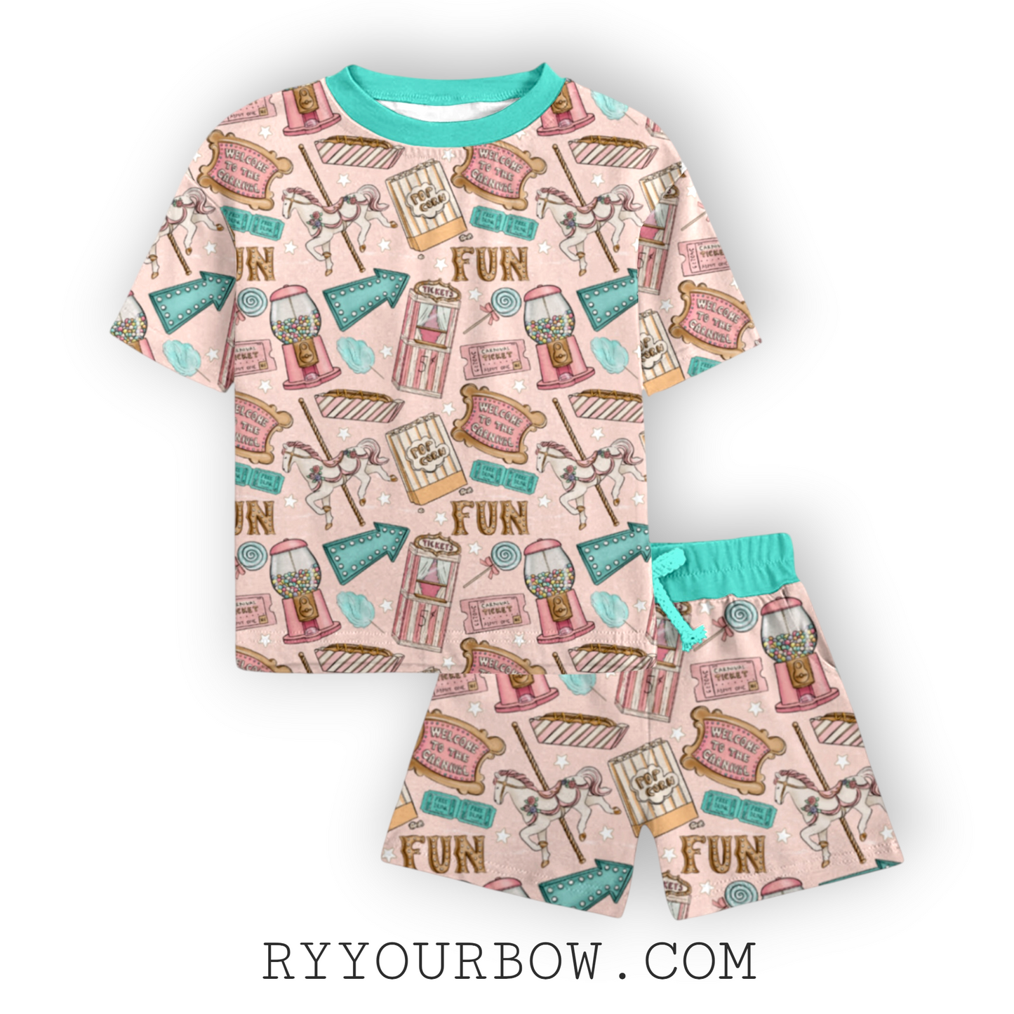 CARNIVAL FUN T-Shirt + Shorts Set Bamboo *PREORDER*