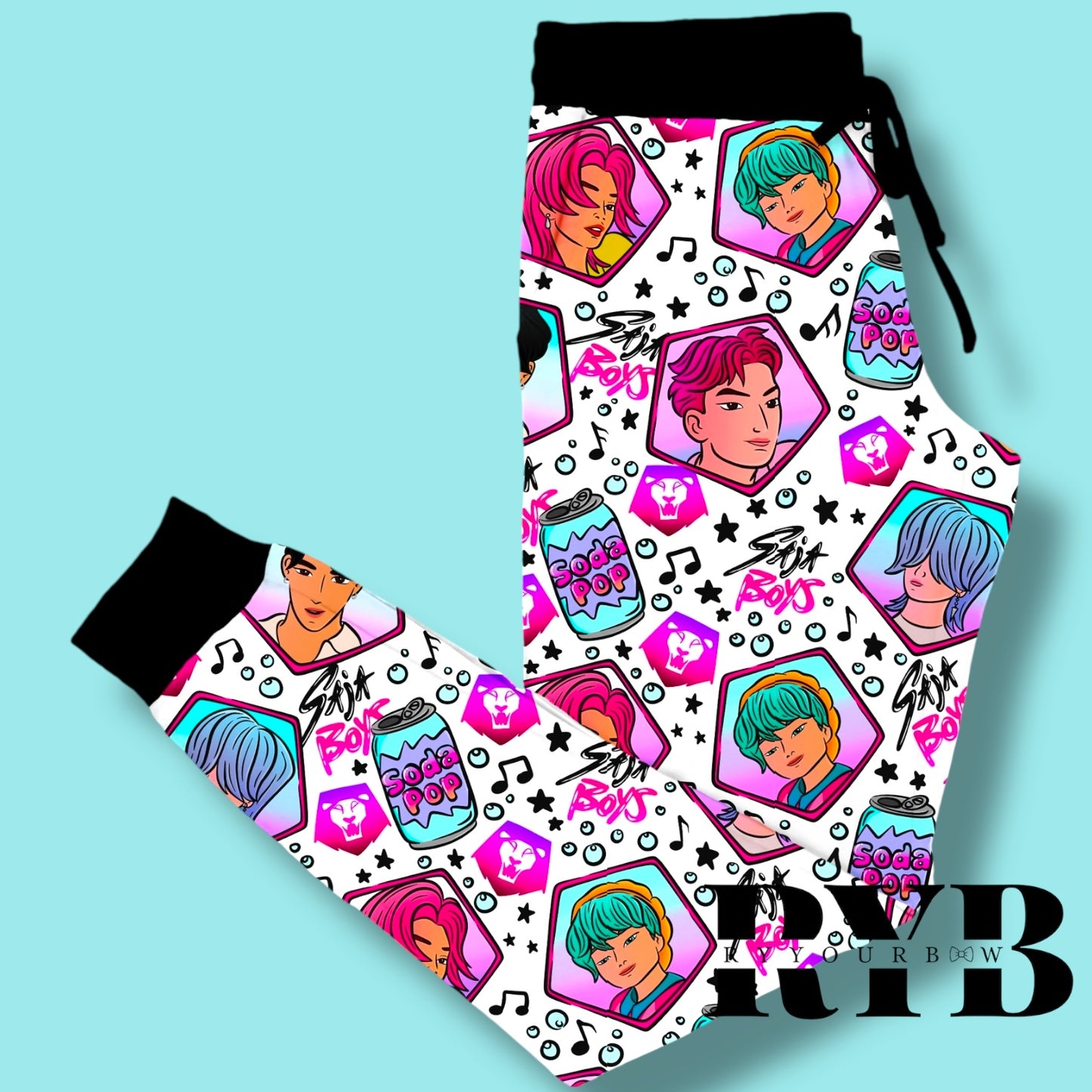 Saja Boys White Joggers RTS