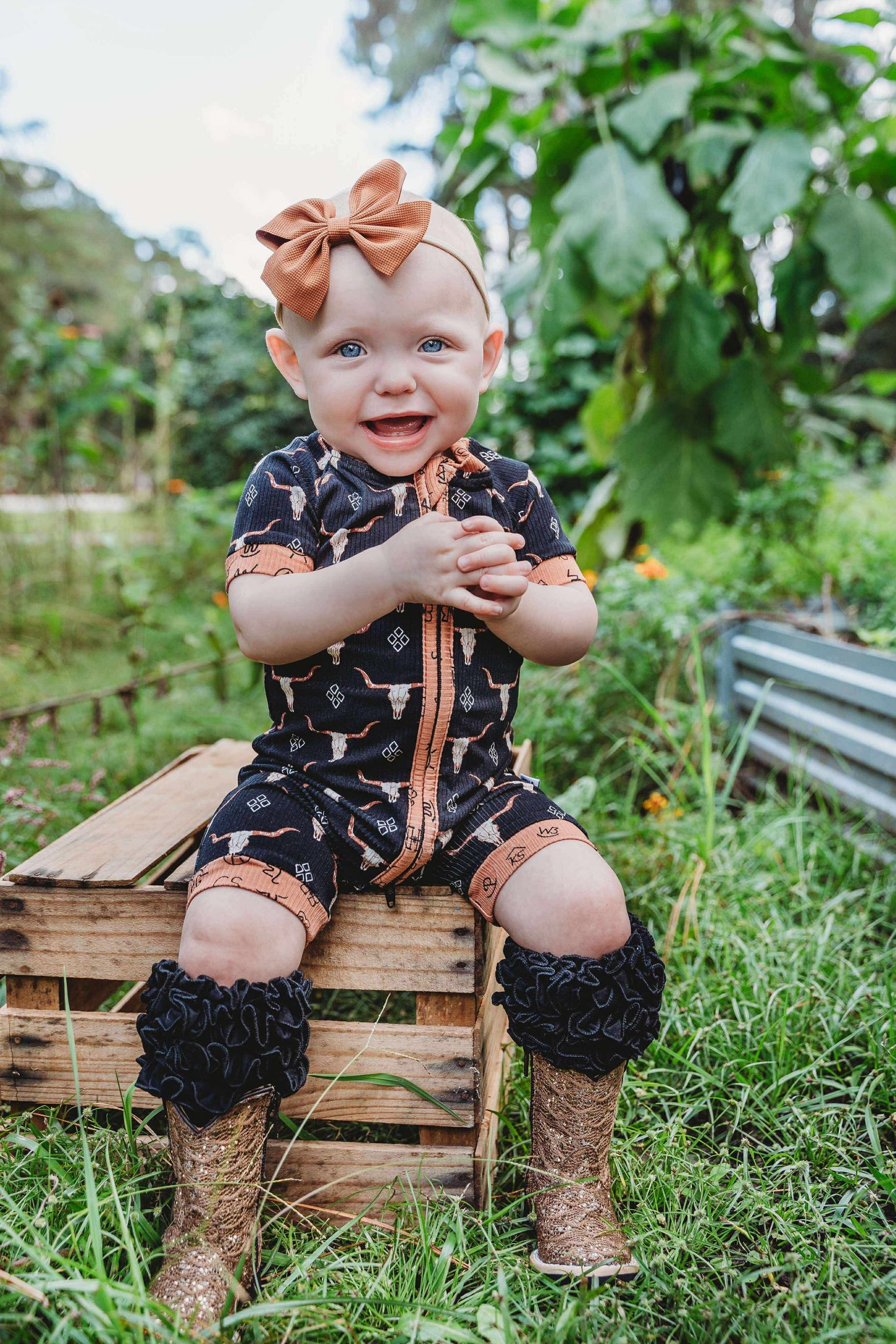 Ranch N Rust Shortie Romper