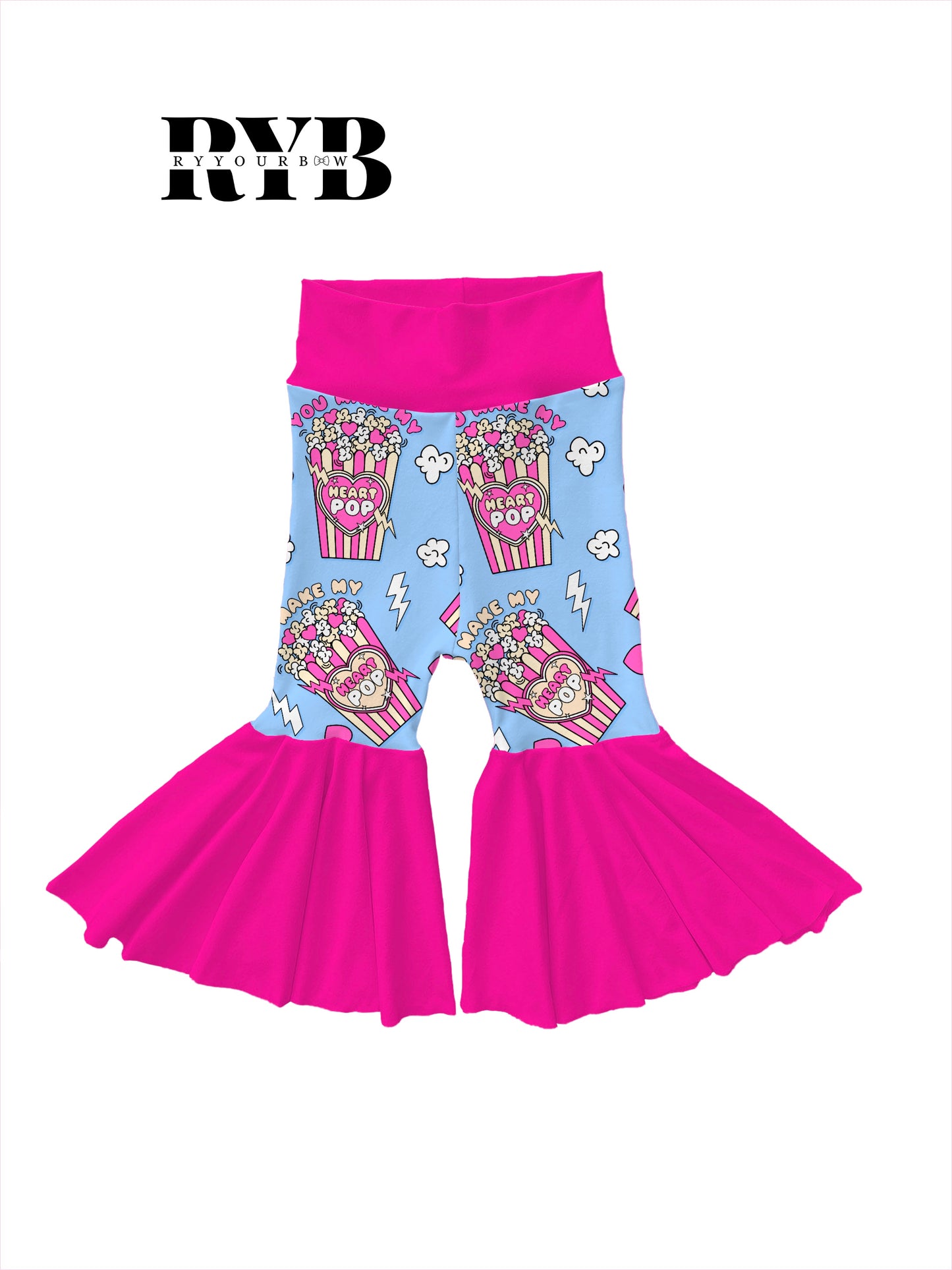 Heart Pop Bell Bottoms