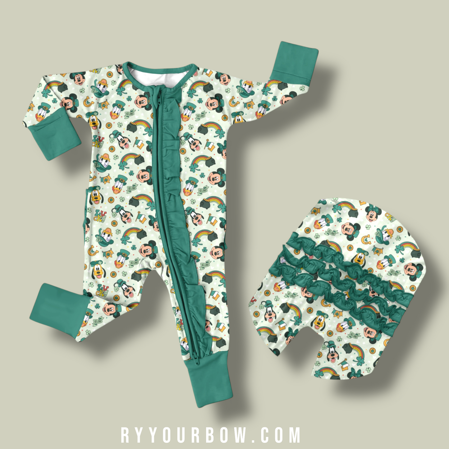 Four Leafed Friends Ruffled Zippy PreOrder