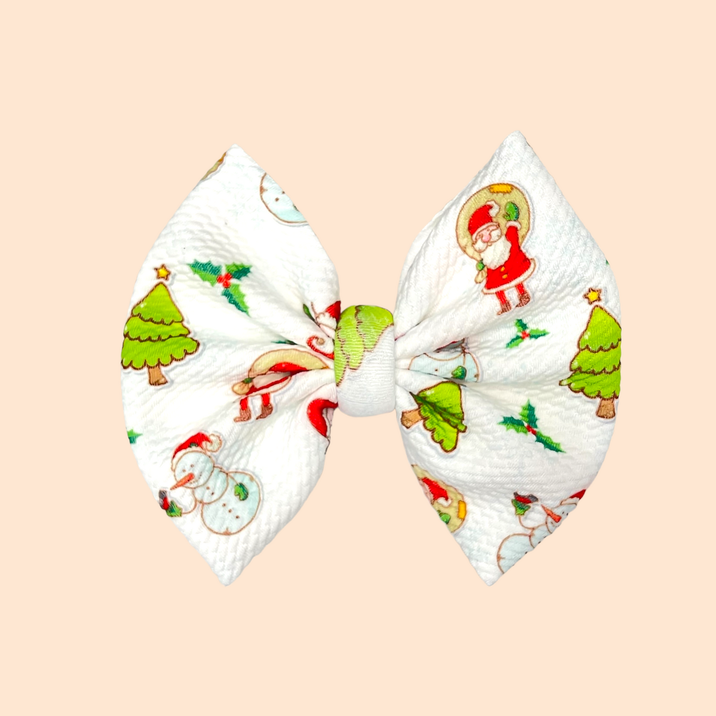 Christmas Crew Print Bow