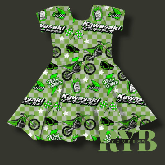 Team Green Brielle Bamboo Dress RTS