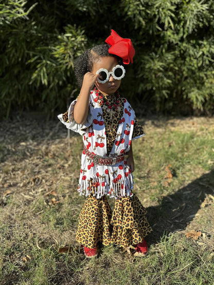 Cheetah Double Bell Bottoms