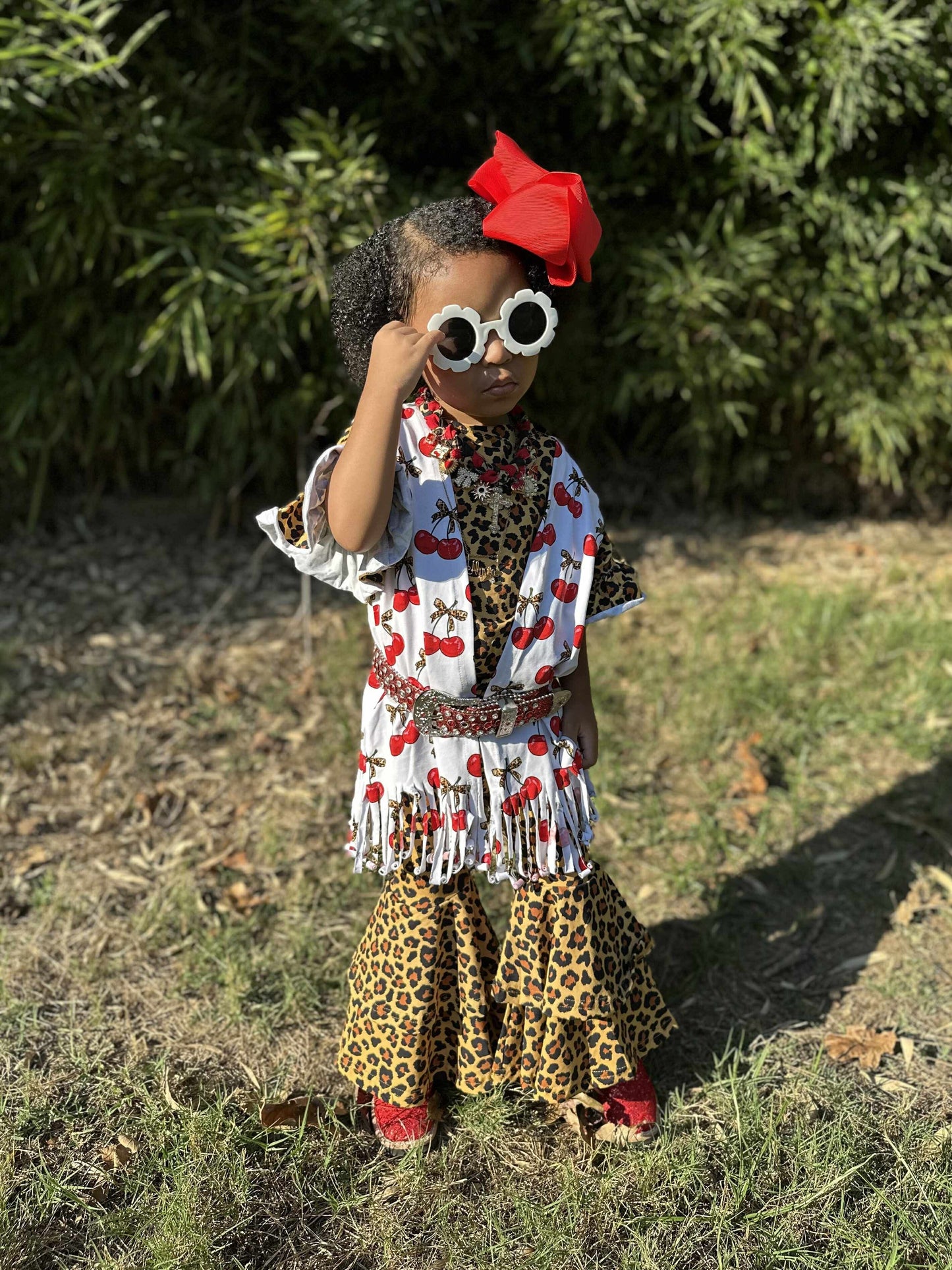 Cherry-licious Fringe Duster