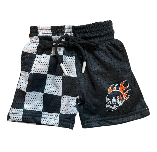 Burn Out Mesh Shorts
