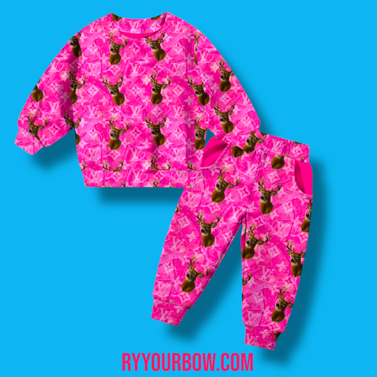Hunting Babe Sweatshirt + Joggers Set Bamboo Pre Order