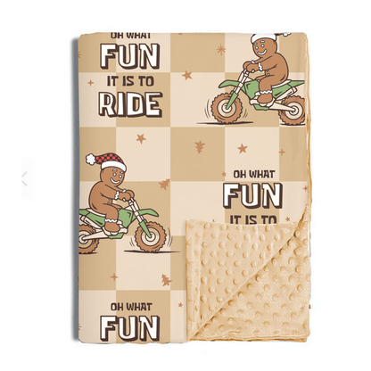 Oh What Fun It Is To Ride Blankets / PREORDER shipping Oct 26 - Nov 9