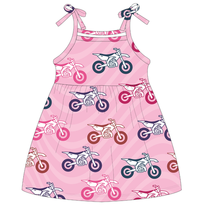 Pink Moto Dress