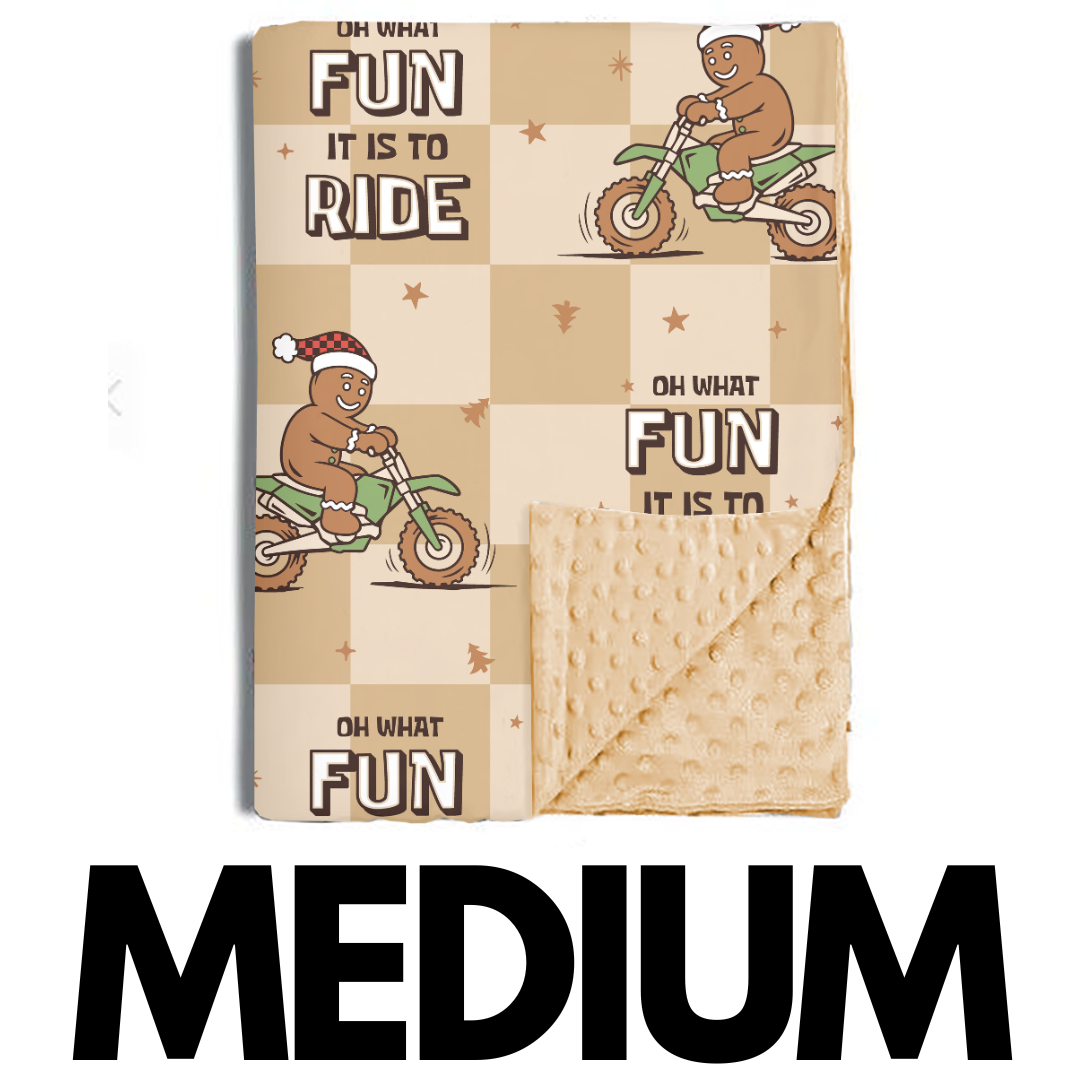 Oh What Fun It Is To Ride Blankets / PREORDER shipping Oct 26 - Nov 9
