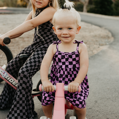 Braaap Berry Checker Dress