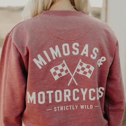 Mimosas & Motorcycles Vintage Crewneck / PREORDER: est shipping October 28 - Nov 18