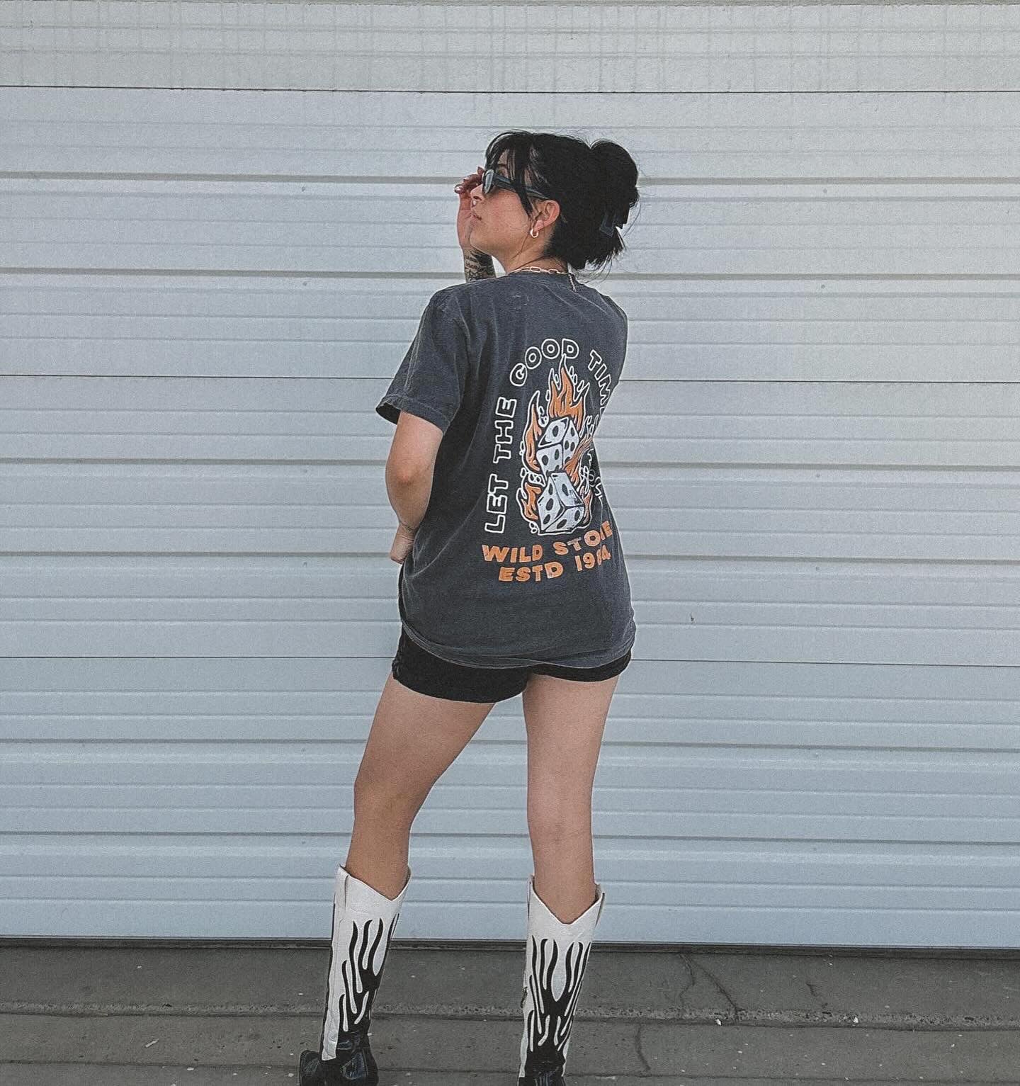 Let The Good Times Roll- Oversized Tee