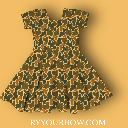 Camo  Bamboo Dress PreOrder