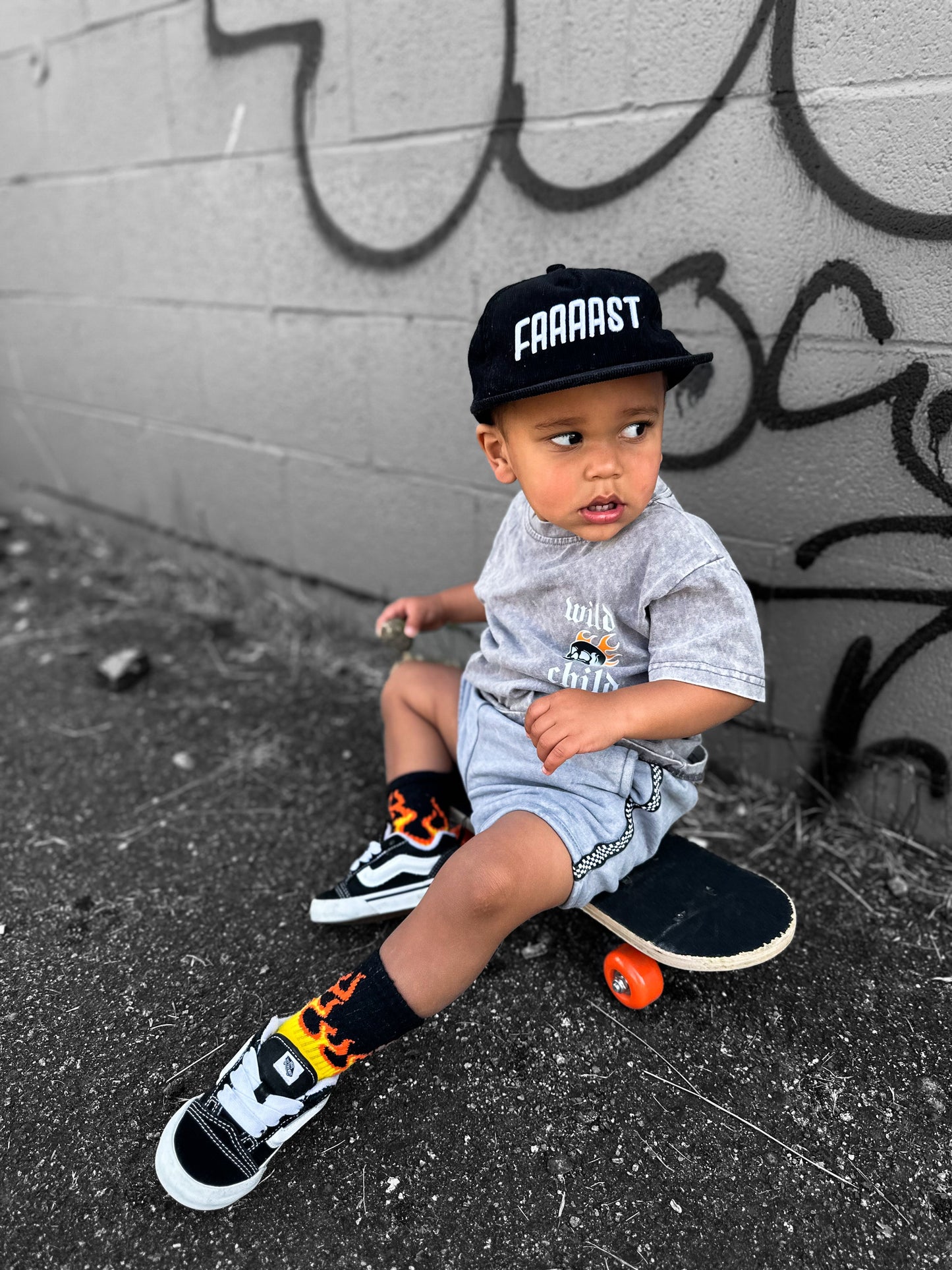 Grey Acid Wash Sweat Shorts