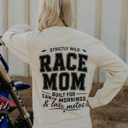 Race Mom Vintage Crewneck / PREORDER: est shipping October 28 - Nov 18