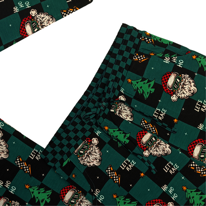 Let's Race Santa Toddler & Youth Pajamas / PREORDER shipping Oct 26 - Nov 9