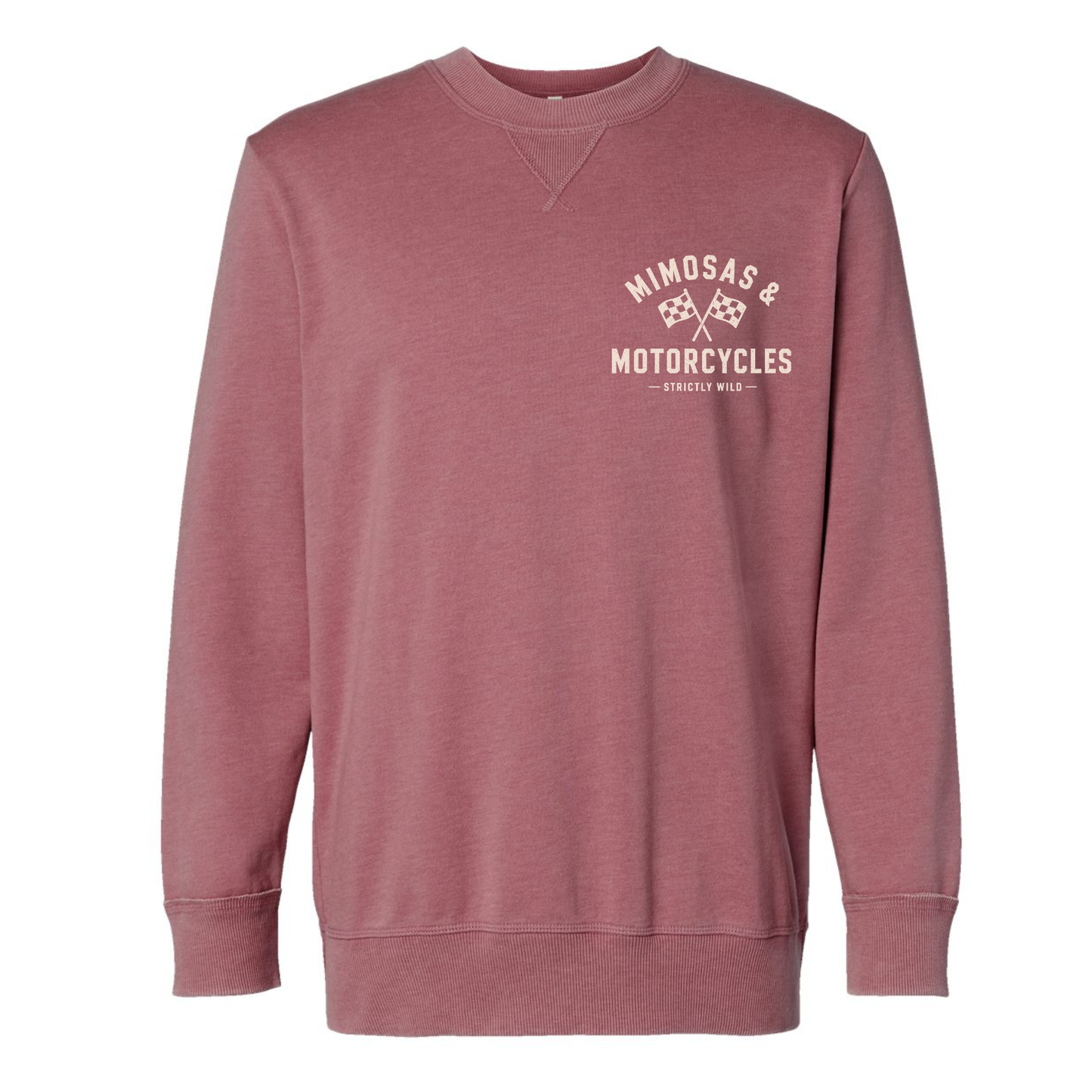 Mimosas & Motorcycles Vintage Crewneck / PREORDER: est shipping October 28 - Nov 18