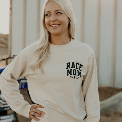 Race Mom Vintage Crewneck / PREORDER: est shipping October 28 - Nov 18