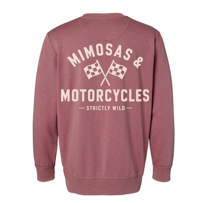 Mimosas & Motorcycles Vintage Crewneck / PREORDER: est shipping October 28 - Nov 18