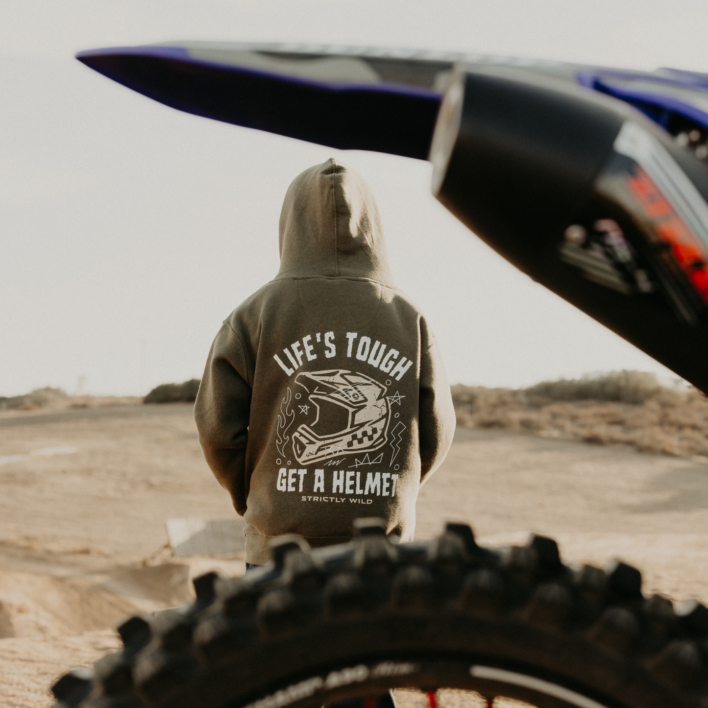 Life's Tough Get A Helmet Hoodie / PREORDER: shipping October 28 - Nov 18