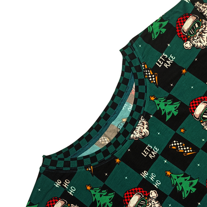 Let's Race Santa Toddler & Youth Pajamas / PREORDER shipping Oct 26 - Nov 9