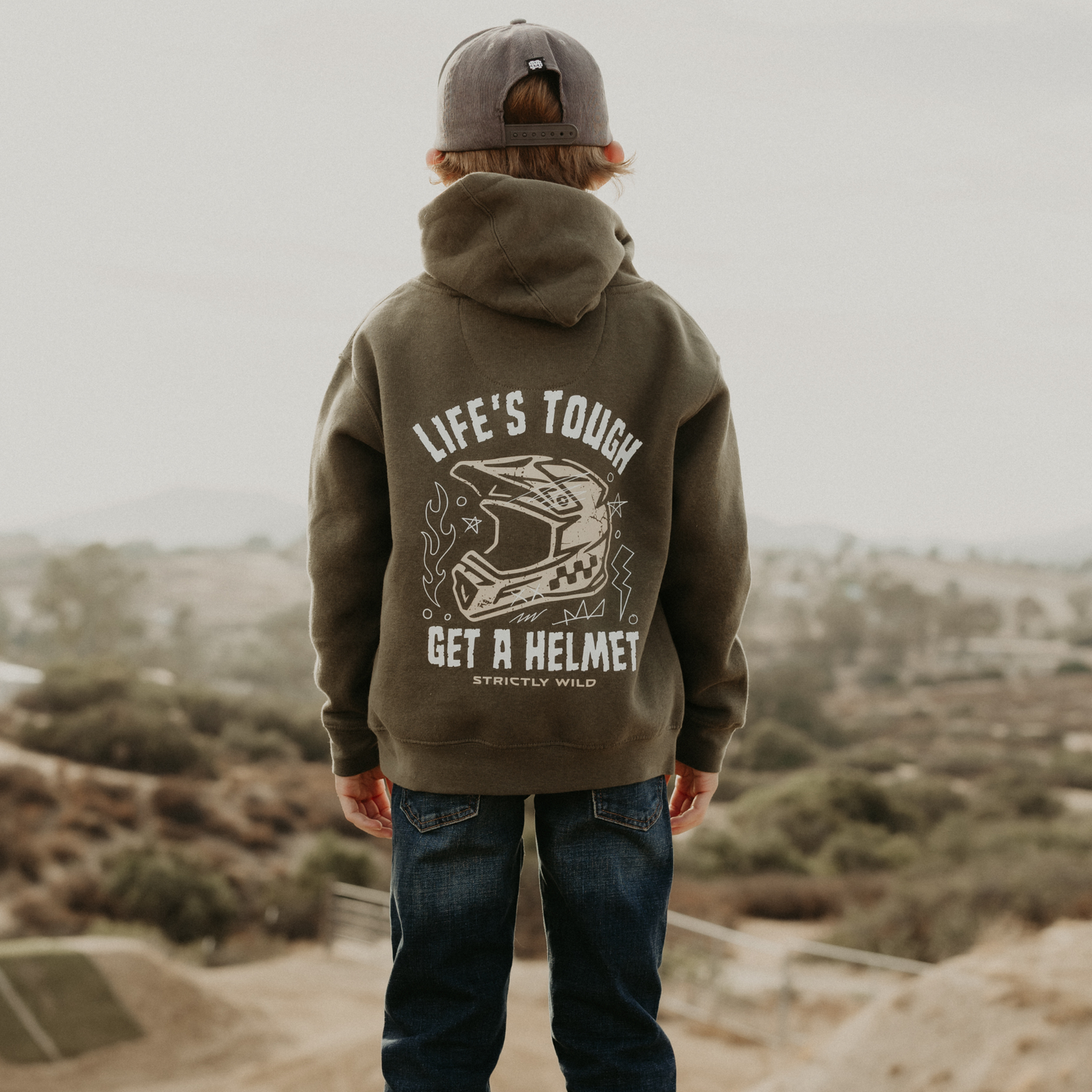Life's Tough Get A Helmet Hoodie / PREORDER: shipping October 28 - Nov 18