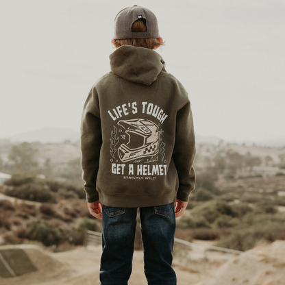 Life's Tough Get A Helmet Hoodie / PREORDER: shipping October 28 - Nov 18