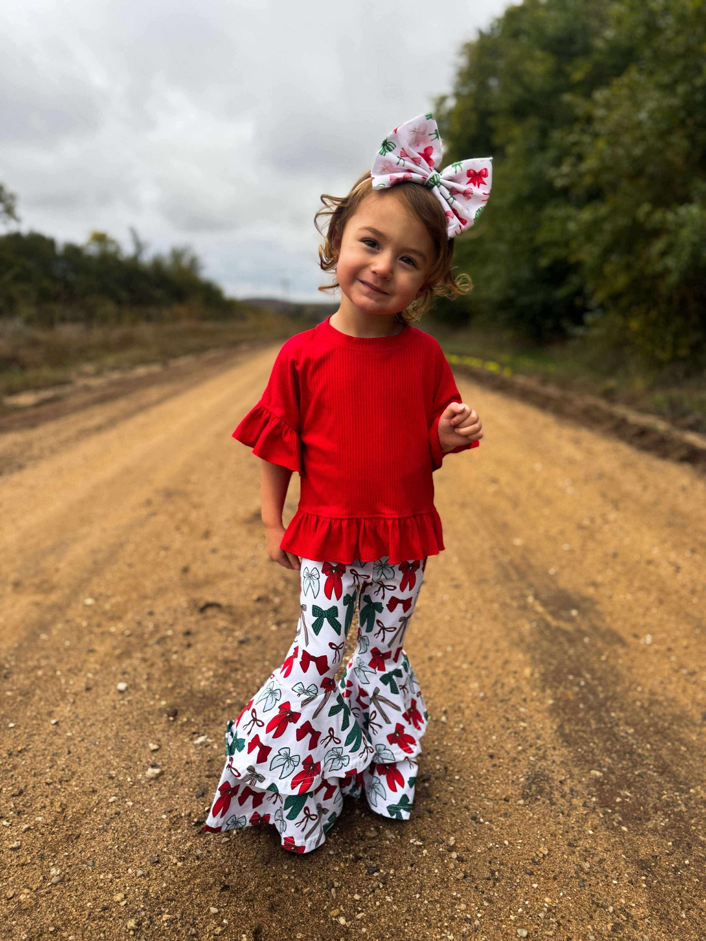 Rodeo Red ruffle top