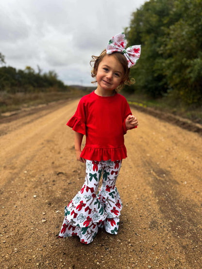Rodeo Red ruffle top