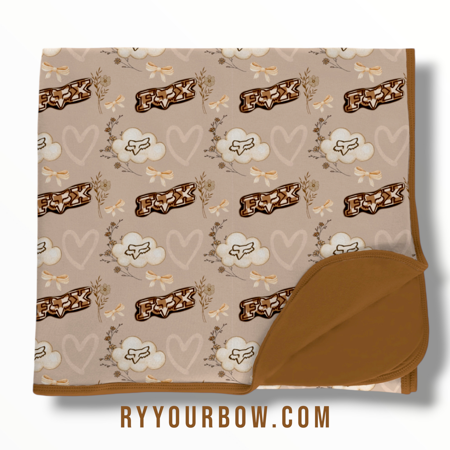 Brown Fox Double Sided Blanket *PREORDER*