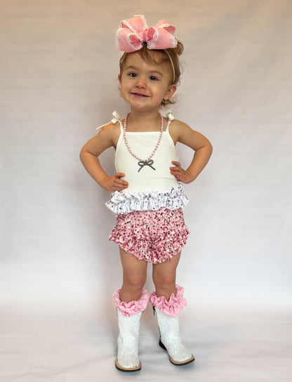 Toile Bow Necklace (2 colors)