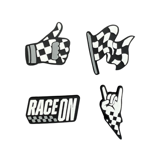 Race On Shoe Charms