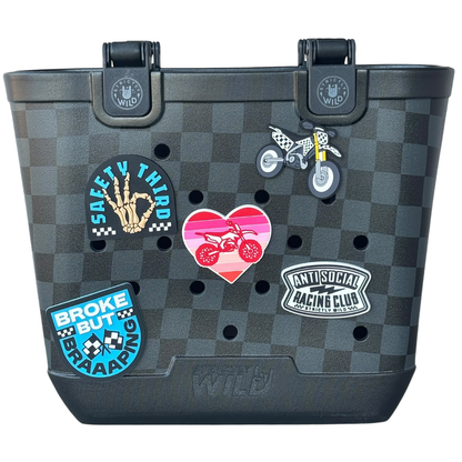 Heart Dirt Bike - Moto Tote Charm