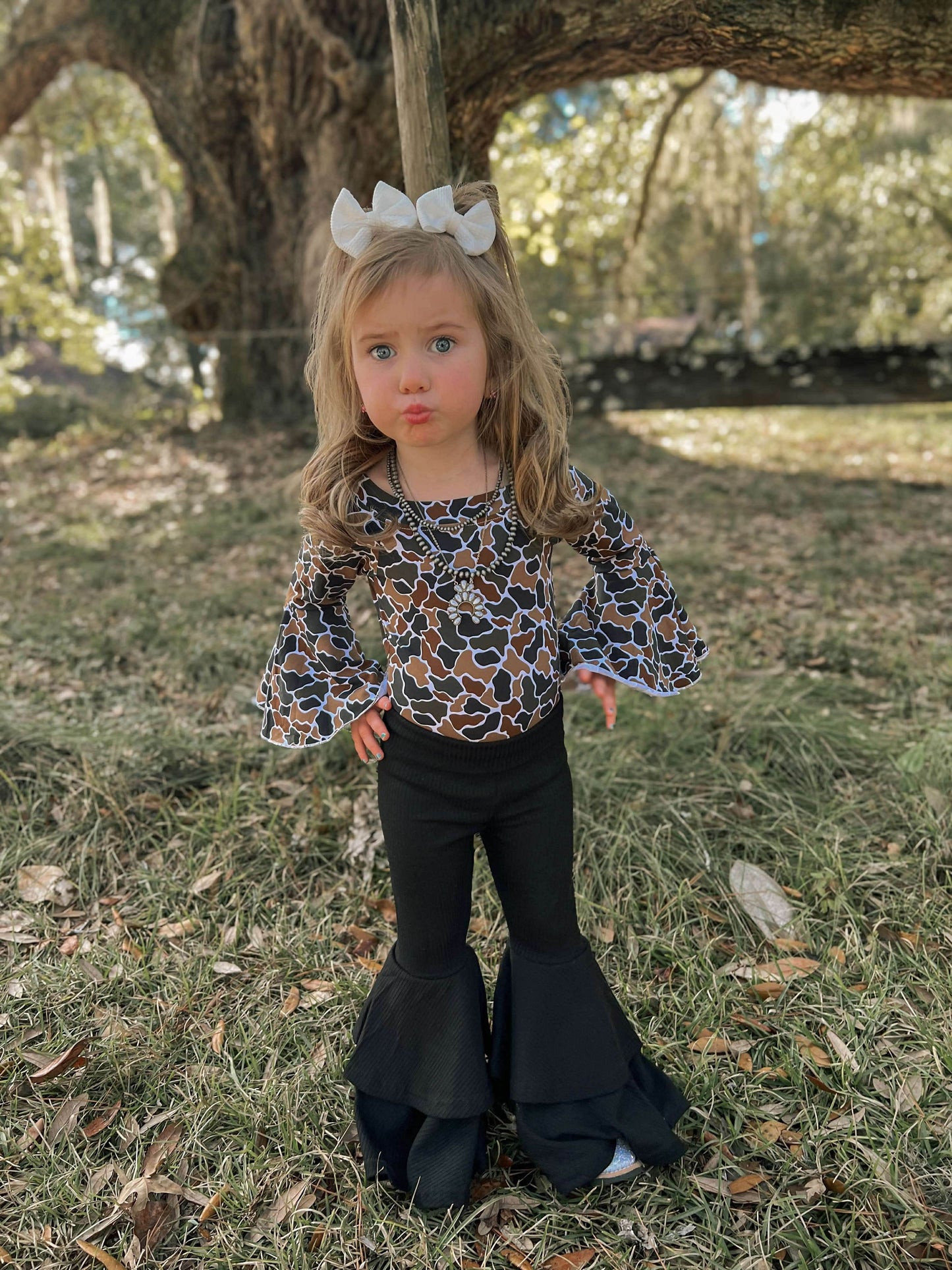 Basic but Bold Double Bell Bottoms