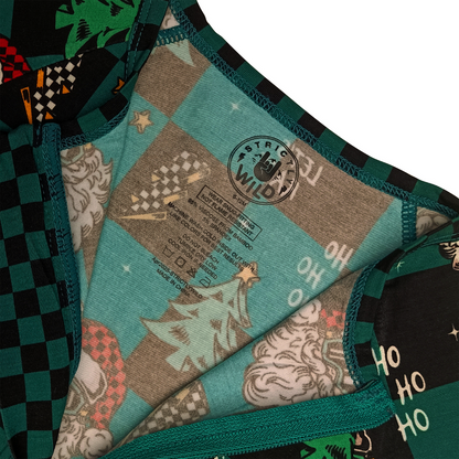 Let's Race Santa Zip Up Pajamas / PREORDER shipping Oct 26 - Nov 9