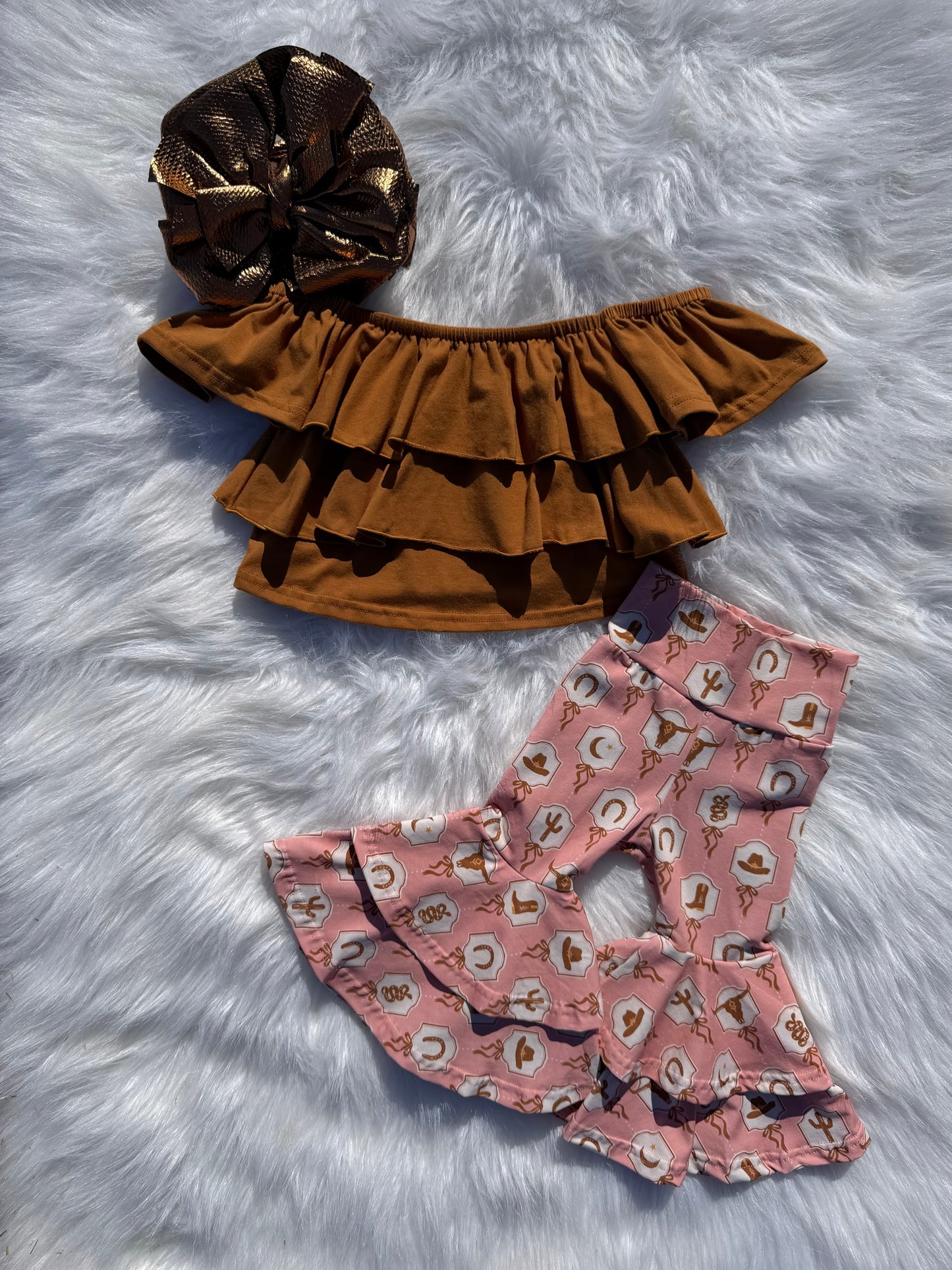 Pink Pony Double Bell Bottoms