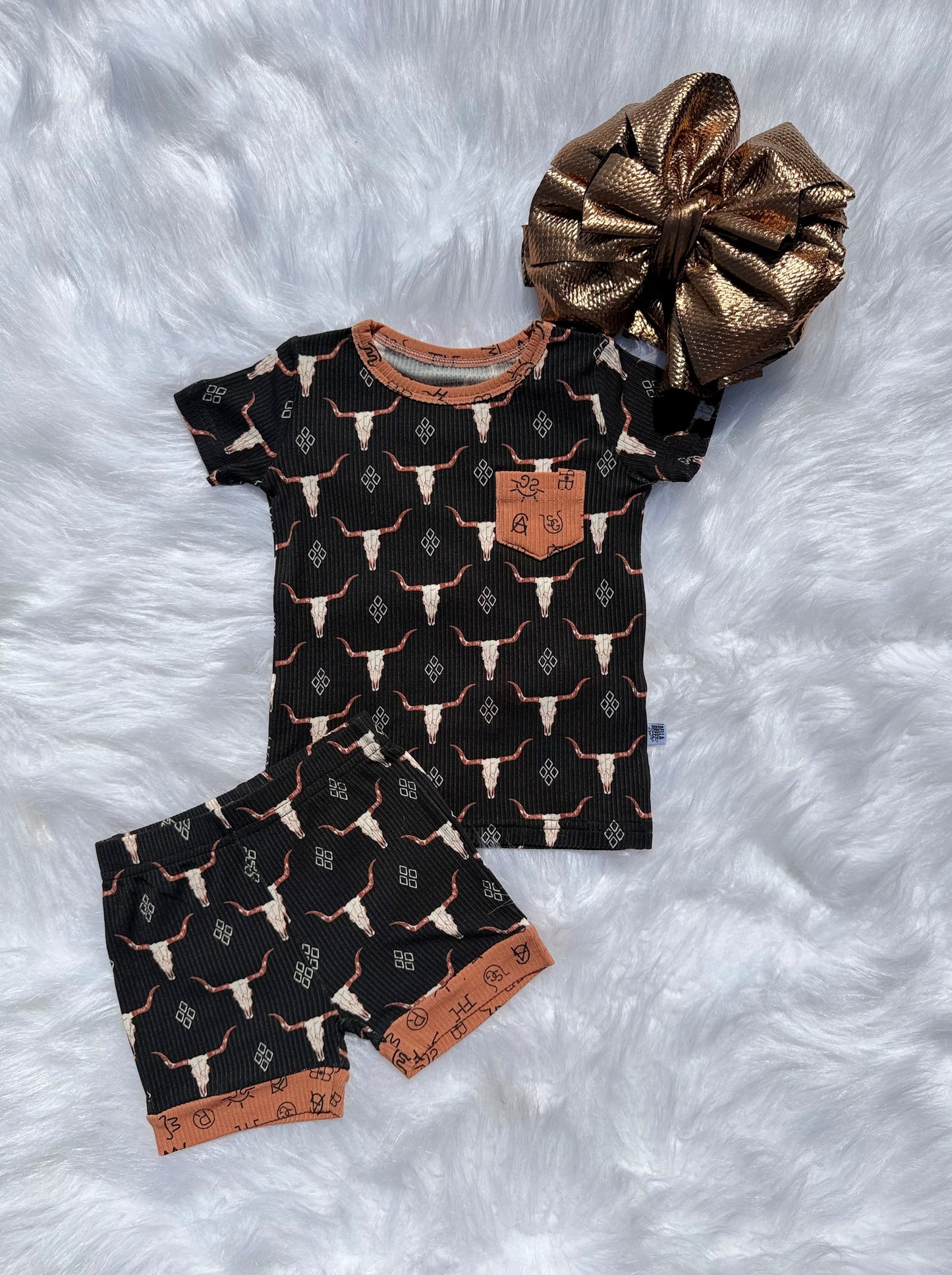 Ranch N Rust Bamboo Short Set