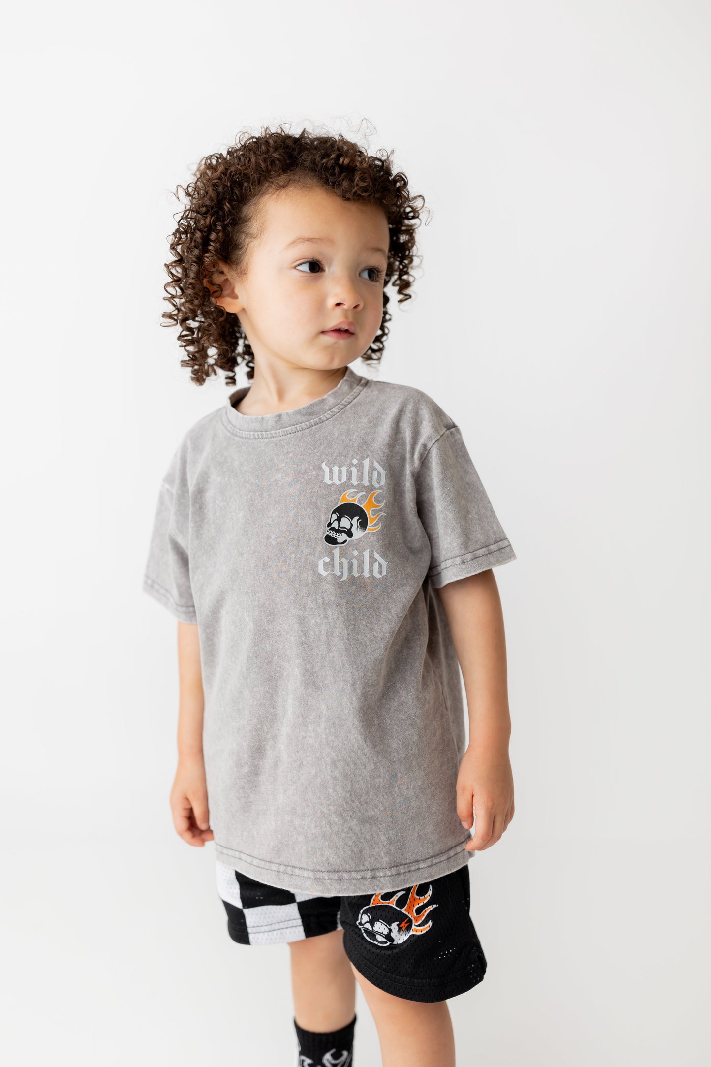 Wild Burn Acid Wash Tee