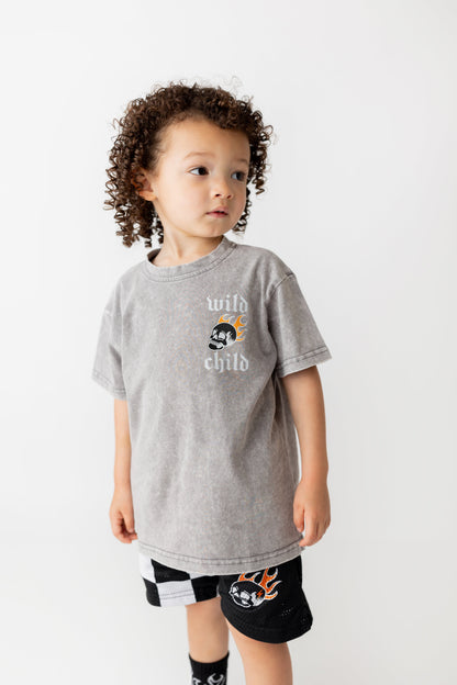 Wild Burn Acid Wash Tee