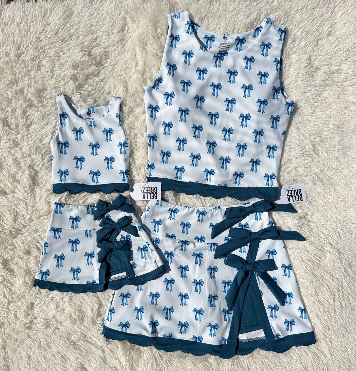 Mommy & Me Royal Ribbon Athletic Set
