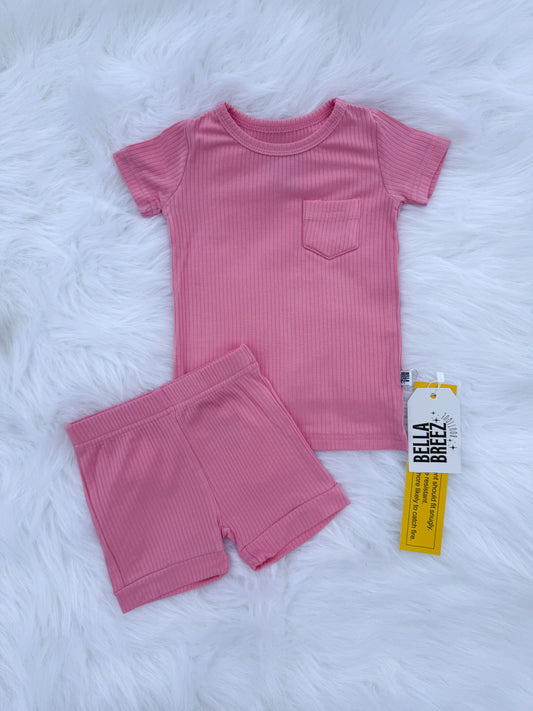 Ballerina Pink Bamboo Short Set